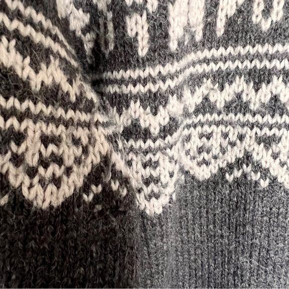 Lady Hathaway Woman Wool Blend Knit Button front Cardigan Grey Sweater Size M - Picture 5 of 11